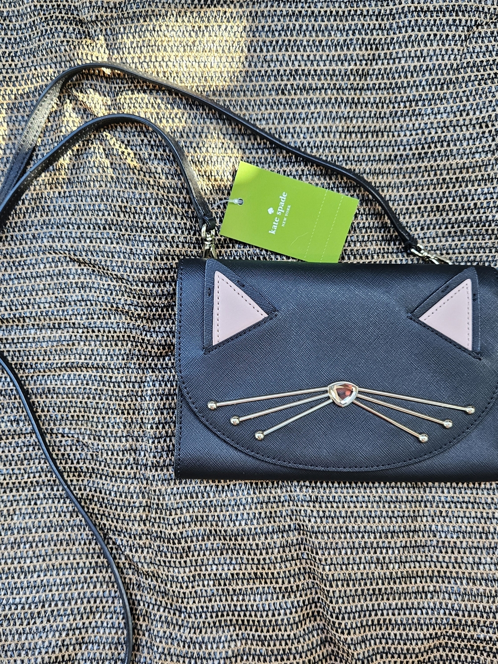 Kate Spade Leather Cat Wallet Purse NEW!